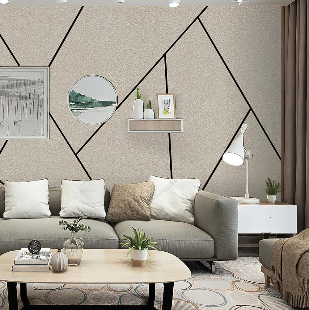 Fototapeta geometryczna beżowa
