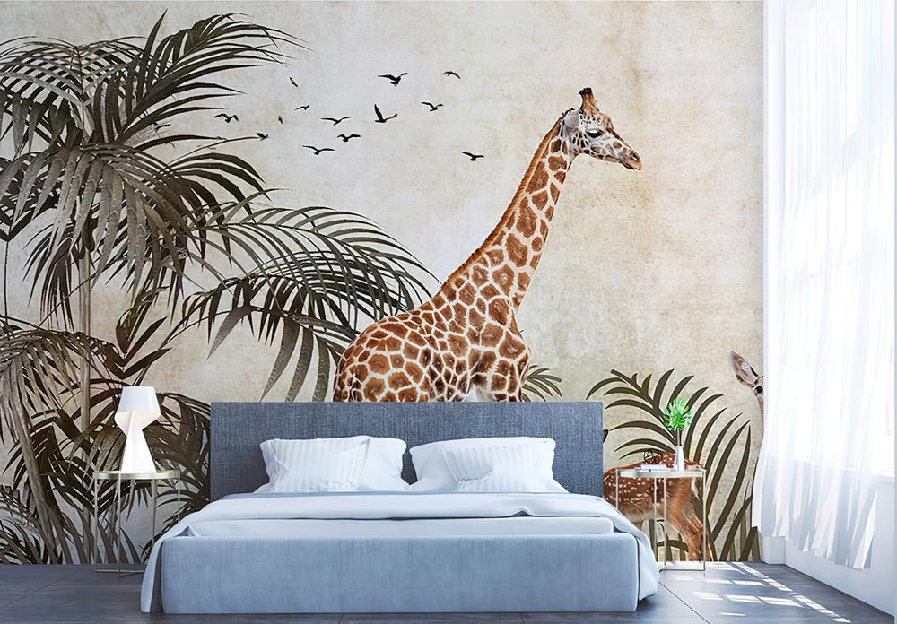 Fototapeta girafa palmowa