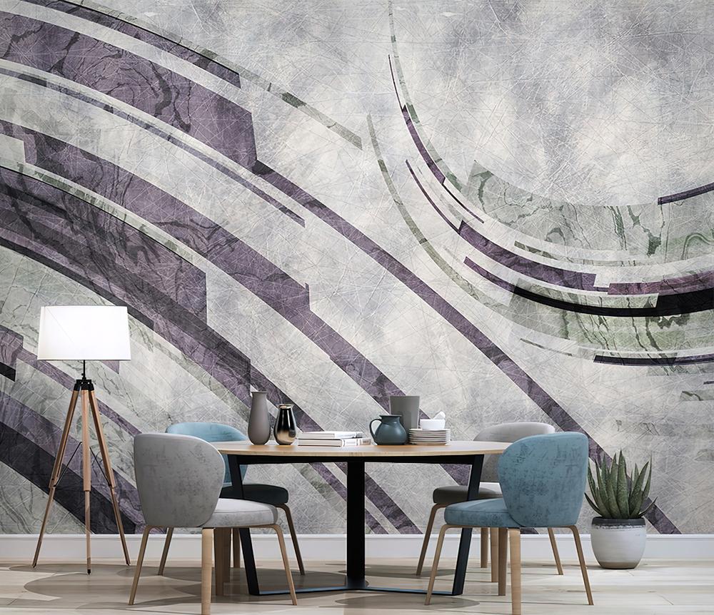 Fototapeta dynamiczne krzywe fioletowe