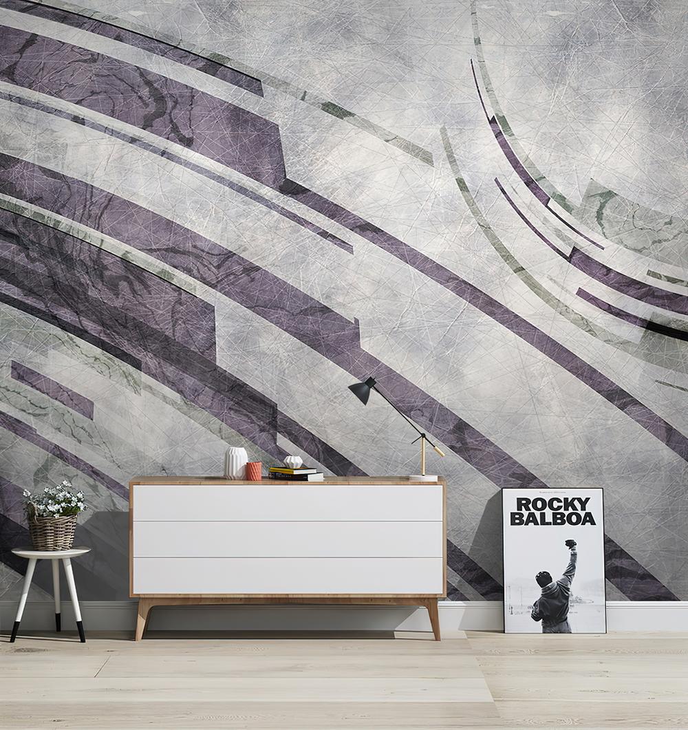 Fototapeta dynamiczne krzywe fioletowe