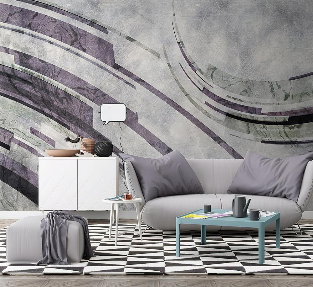 Fototapeta dynamiczne krzywe fioletowe