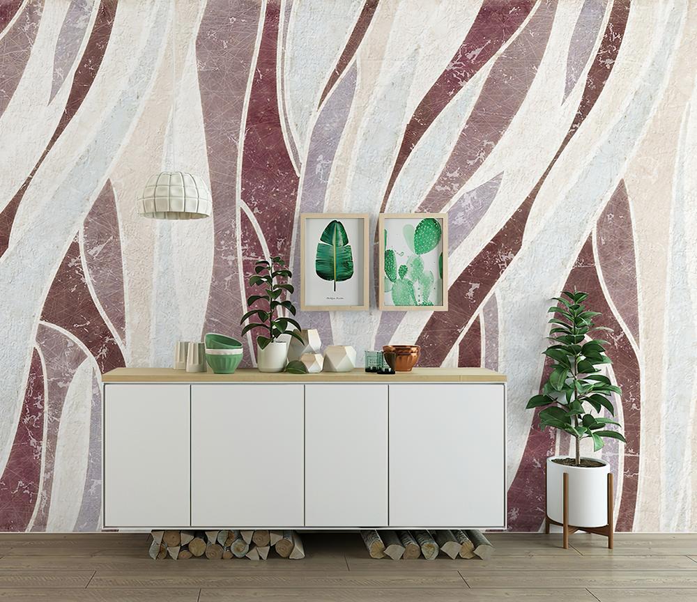 Fototapeta linie marmurowe burgundia
