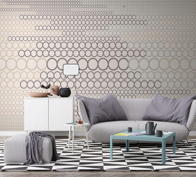 Fototapeta geometryczna siwa