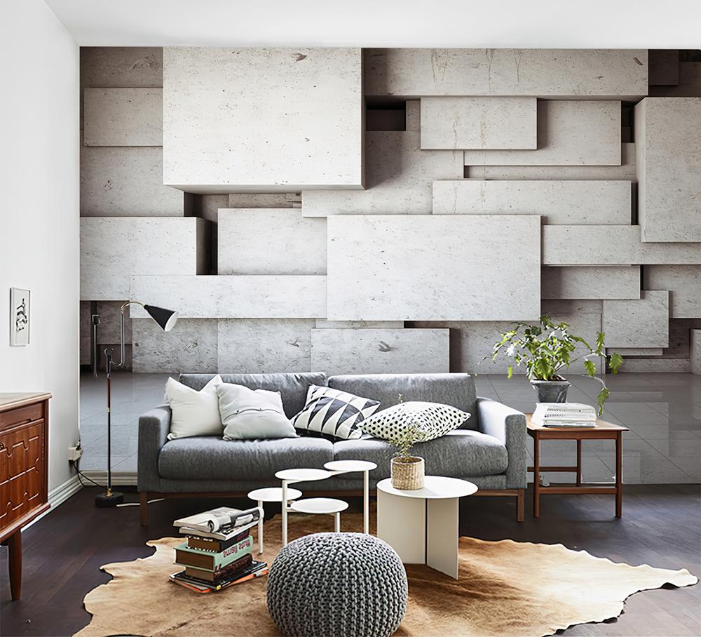 Fototapeta geometryczna szara