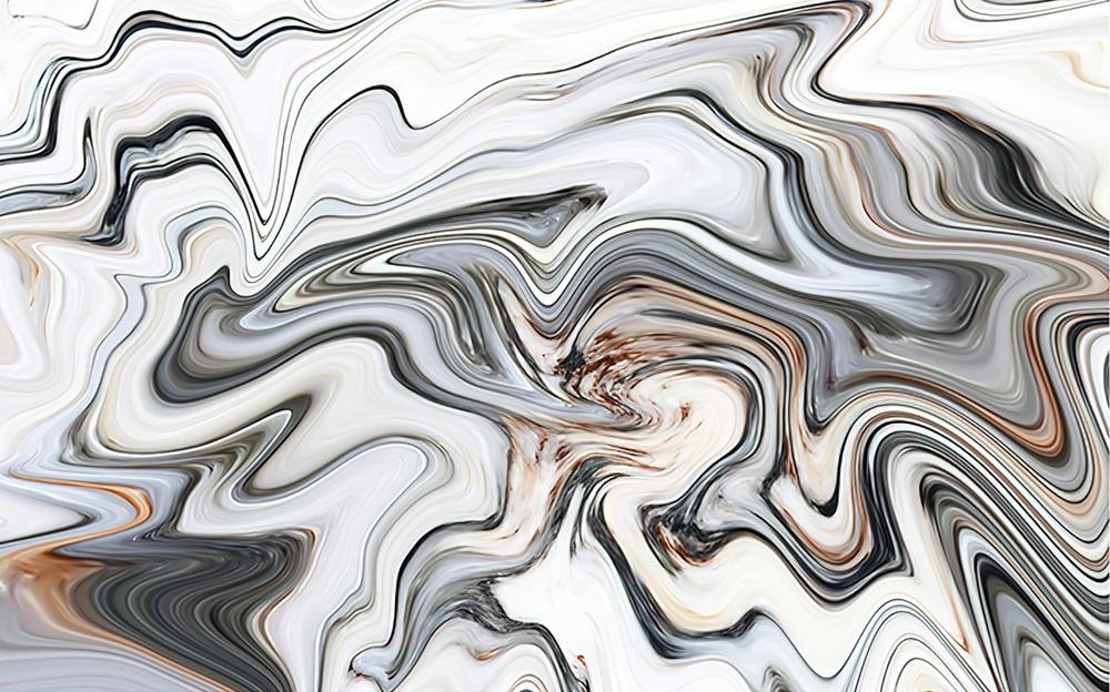 Fototapeta dynamiczne wiry marmorne szaro-brązowe