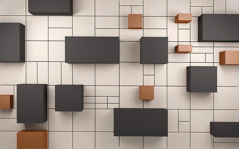 Fototapeta geometryczny 3D