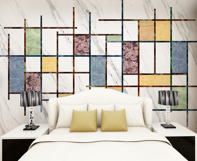 Fototapeta geometryczna wielobarwna