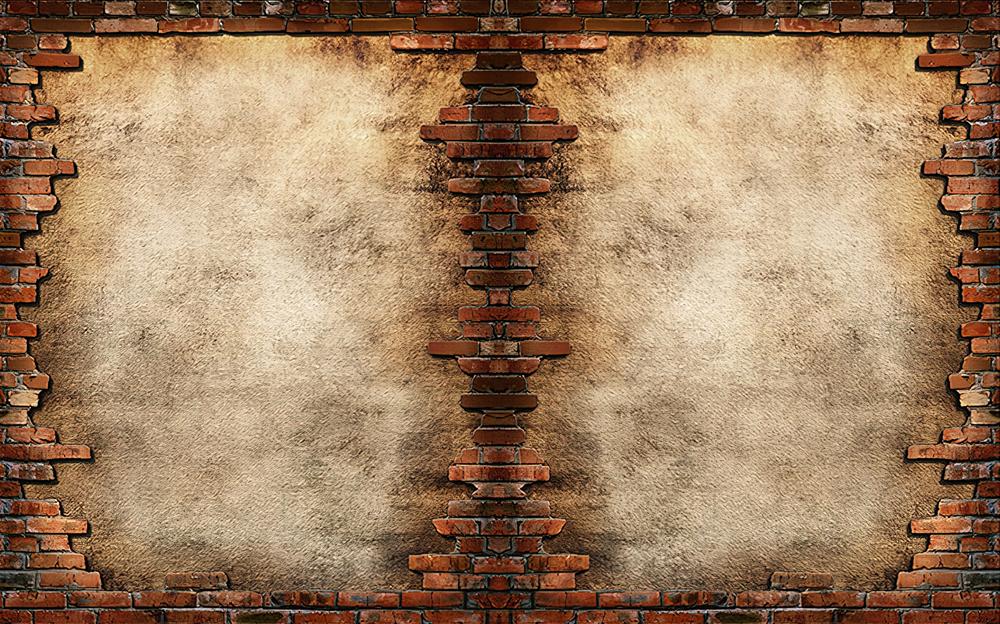 Fototapeta fragmenty cegły przetarte.