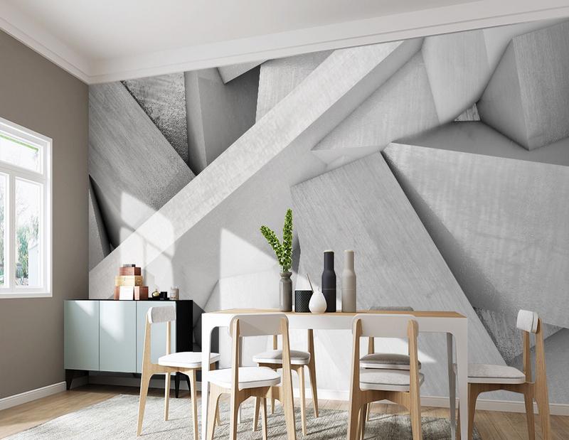 Fototapeta 3D betonowy szary