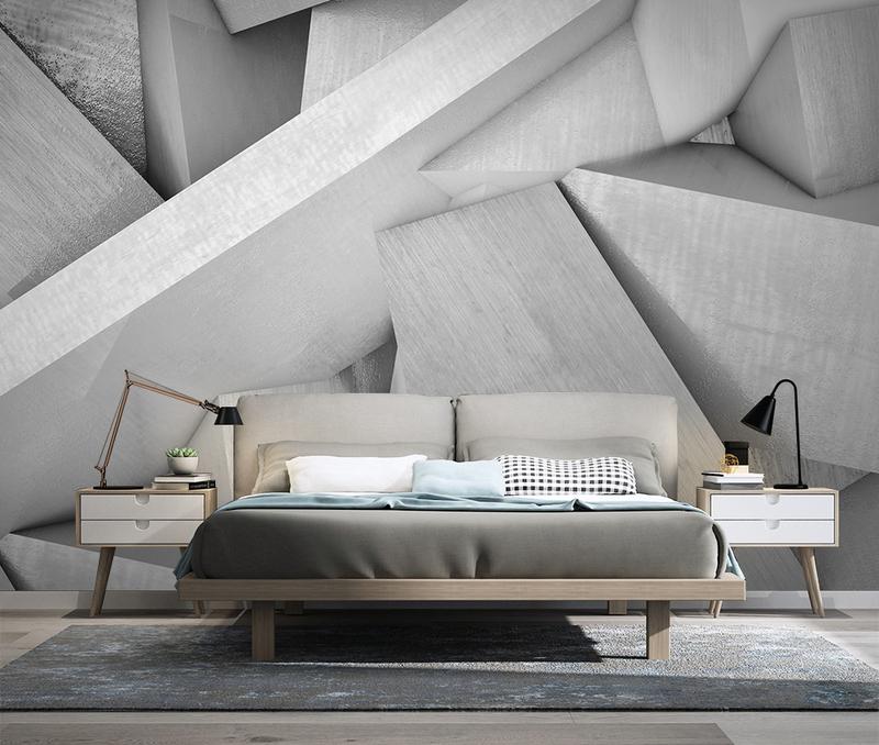 Fototapeta 3D betonowy szary