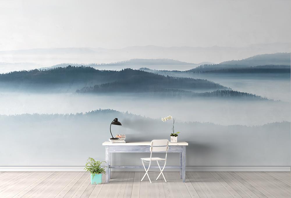 Fototapeta niebieskie góry