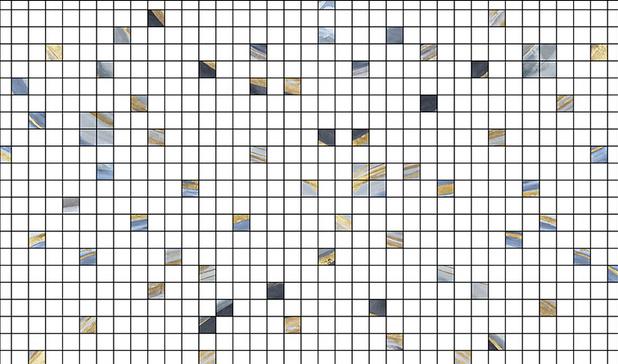 Fototapeta geometryczna niebieska złota brązowa