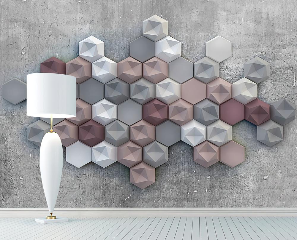Fototapeta geometryczna wielobarwna