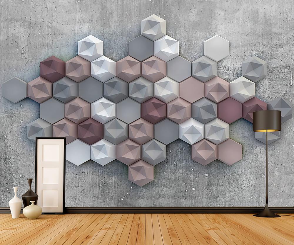 Fototapeta geometryczna wielobarwna