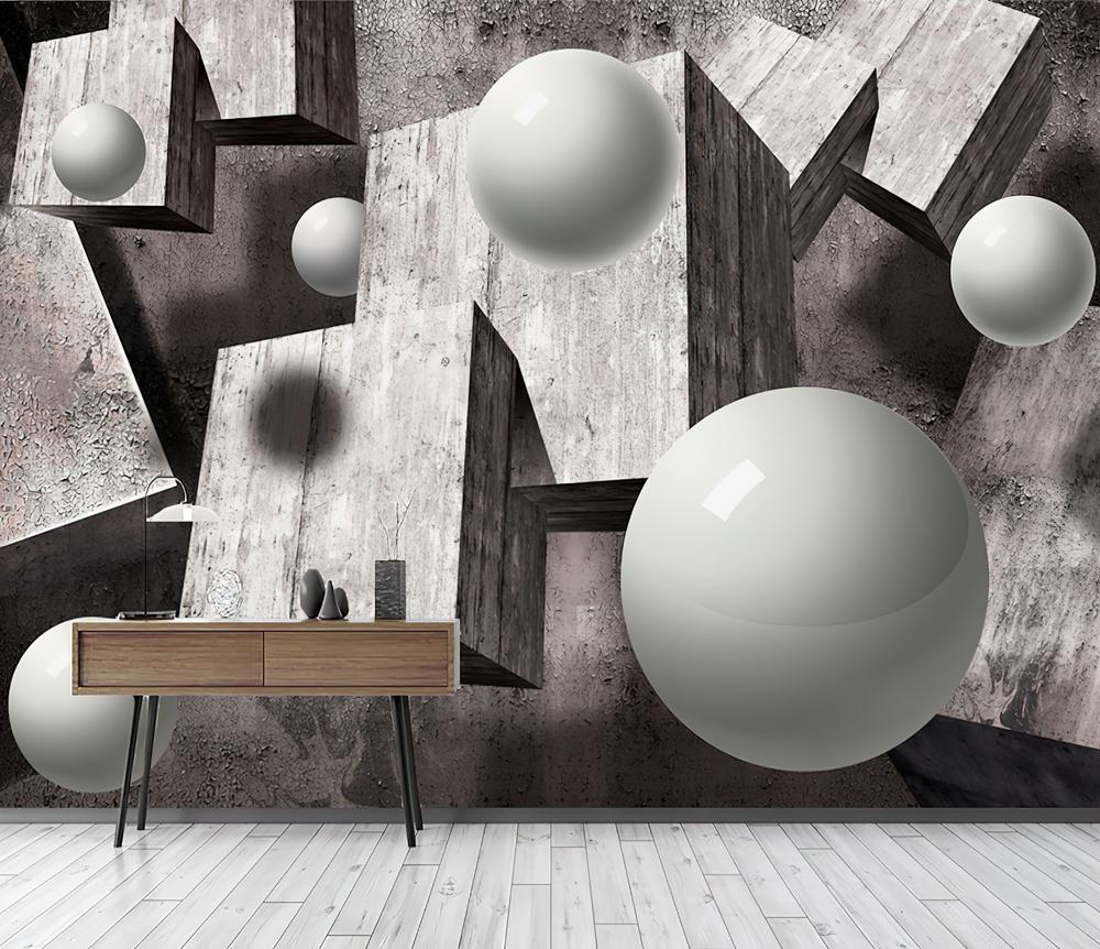 Fototapeta geometria biała i szara