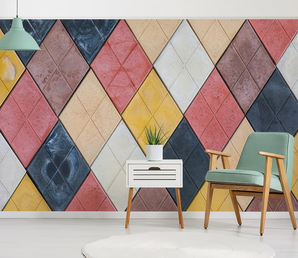 Fototapeta geometryczne kolorowe