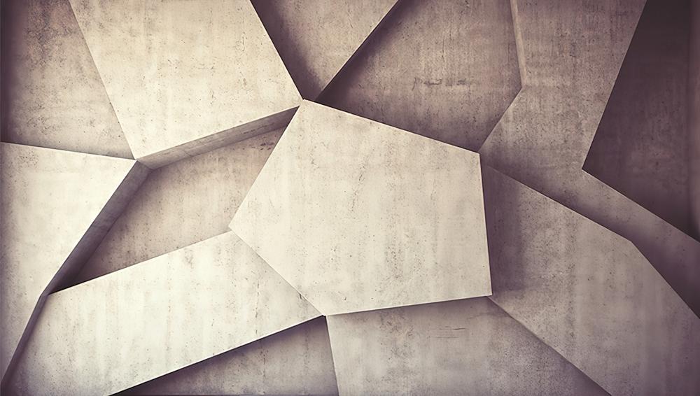 Fototapeta 3D geometryczna szara