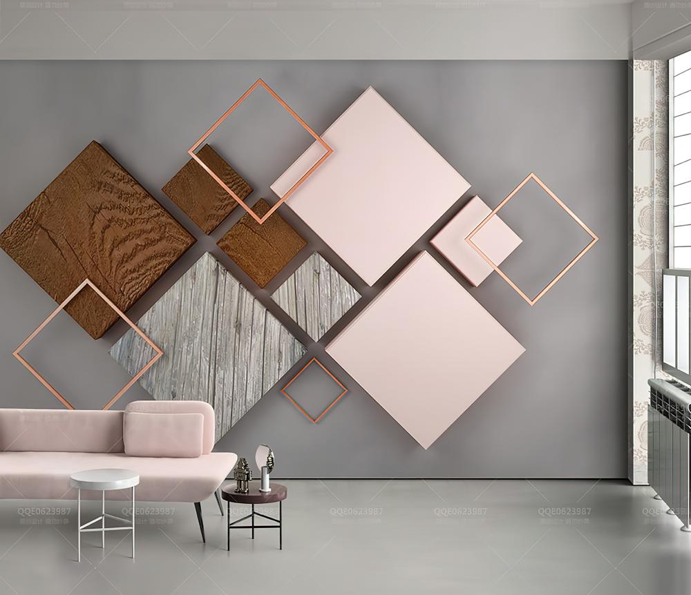 Fototapeta geometryczna brązowa