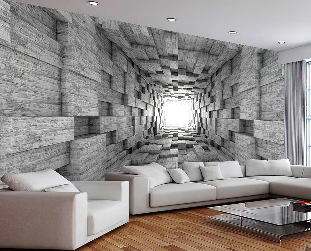 Fototapeta 3D szara.