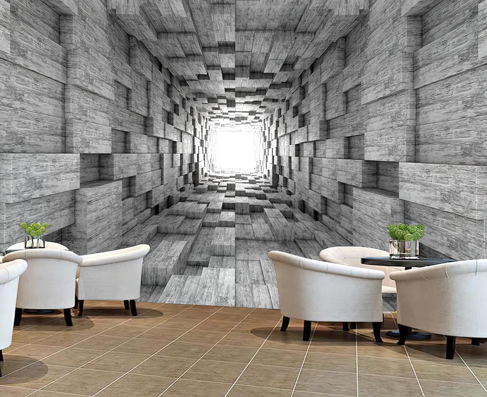 Fototapeta 3D szara.