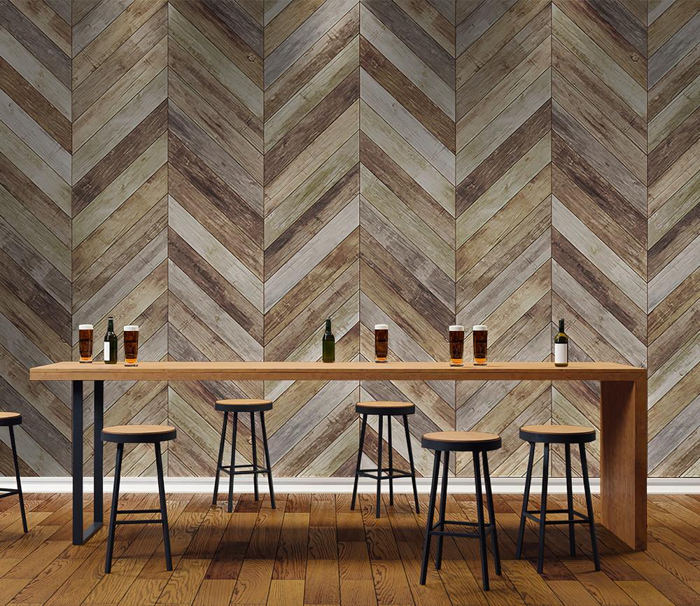 Fototapeta chevron drewniany