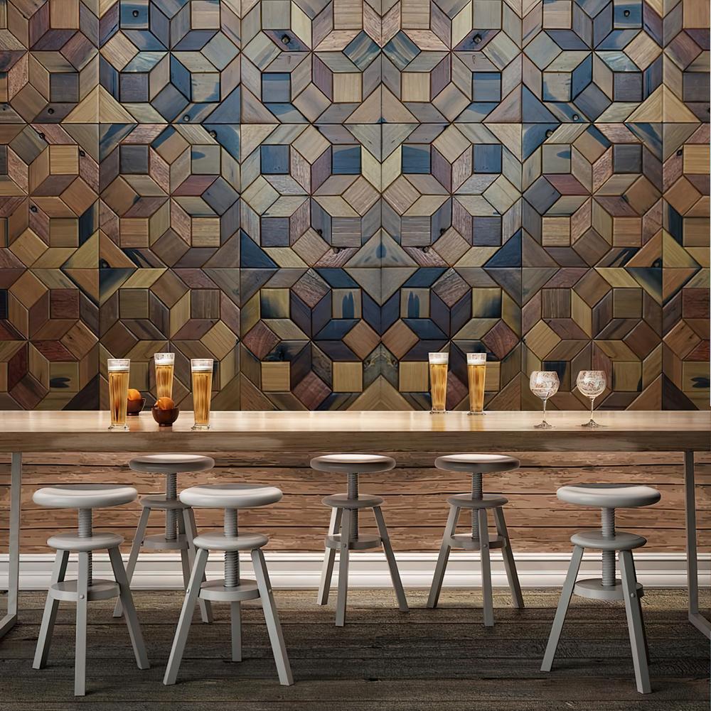 Fototapeta geometryczny brązowy