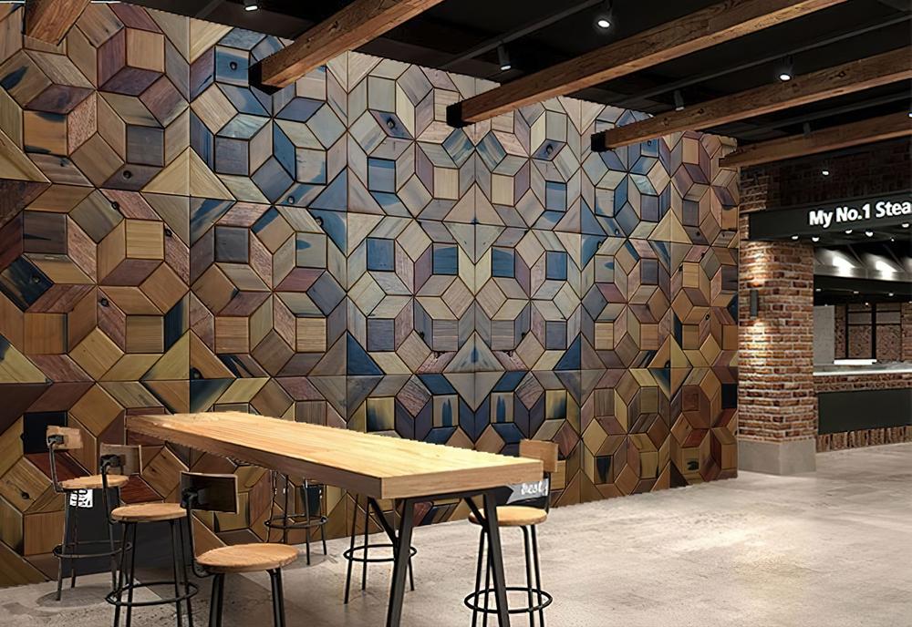 Fototapeta geometryczny brązowy