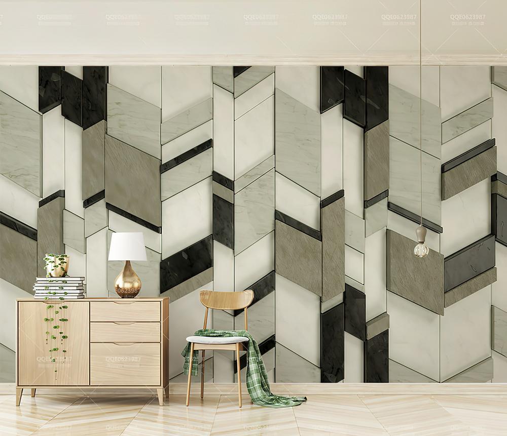 Fototapeta geometryczna czarne beże