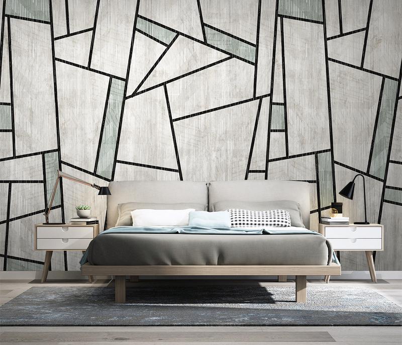 Fototapeta geometryczna szara krypta