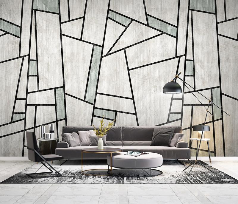 Fototapeta geometryczna szara krypta