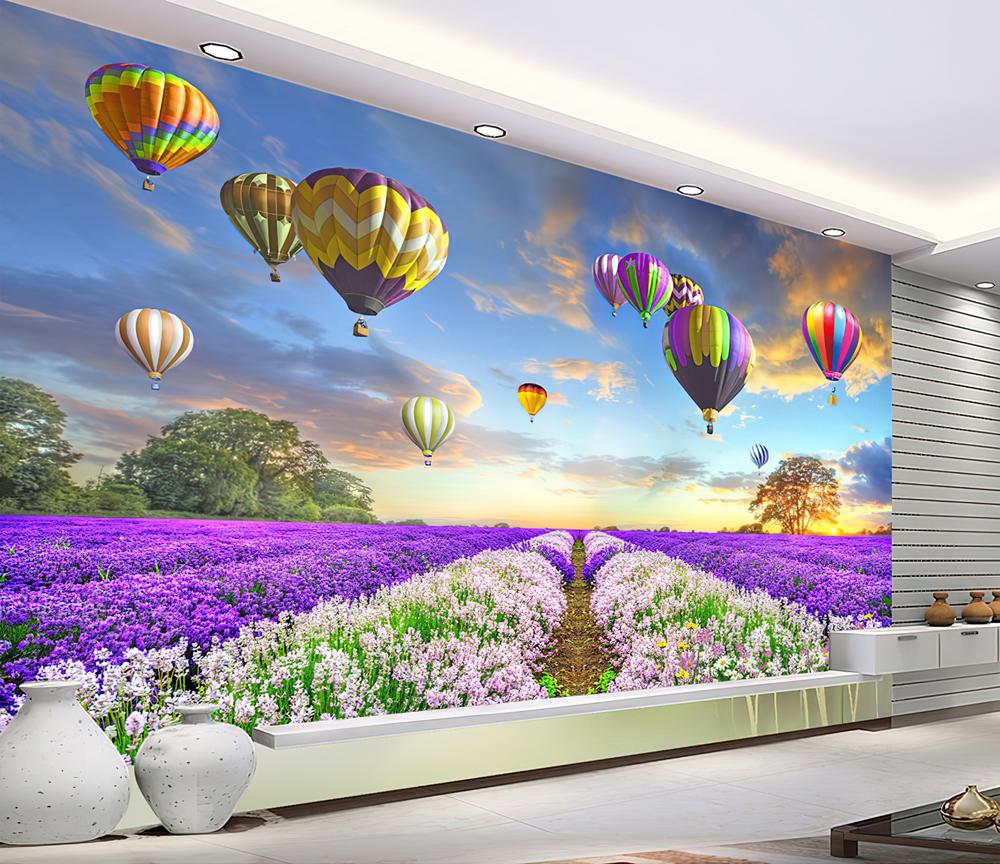 Fototapeta balony kolorowe kwiaty