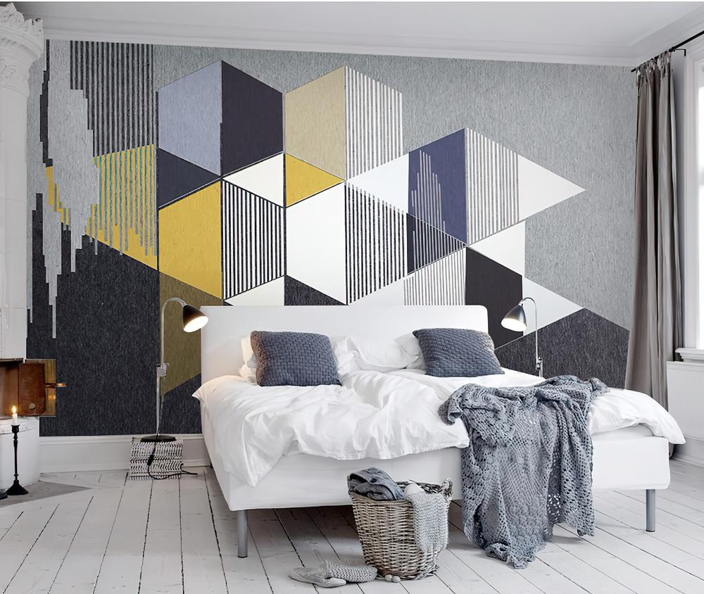 Fototapeta geometryczna szara czarna