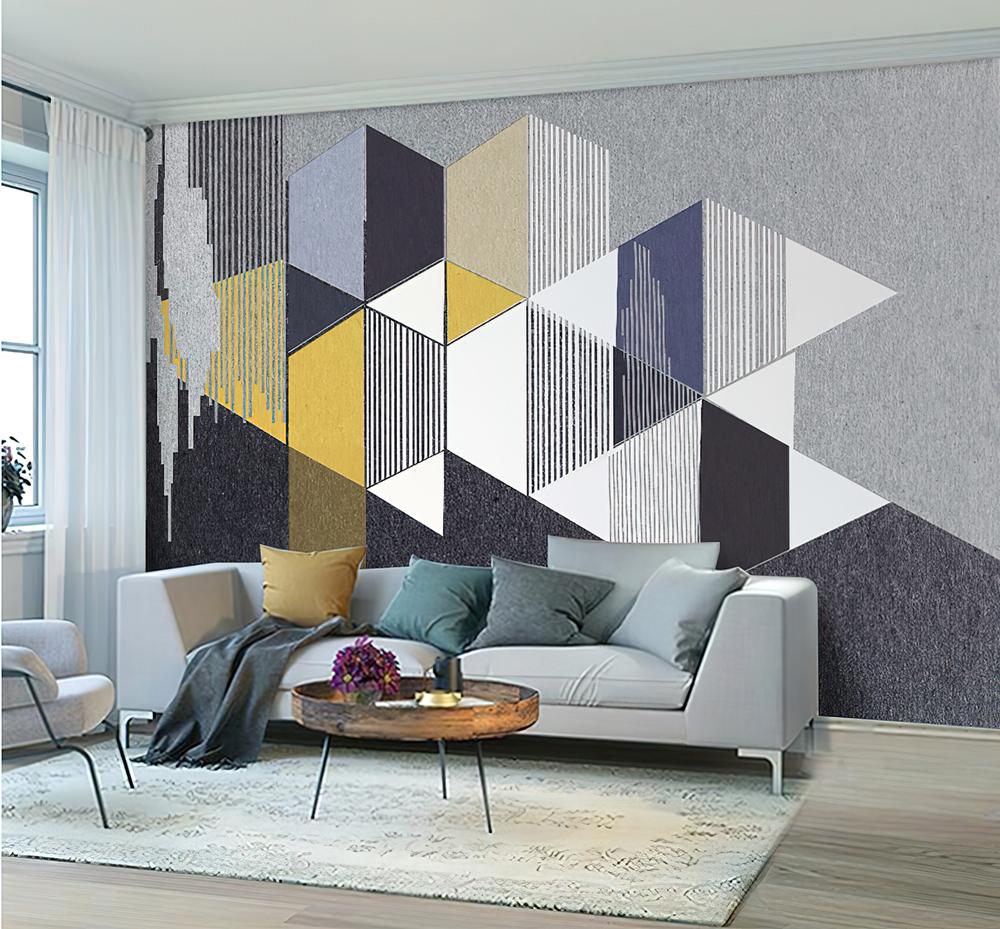Fototapeta geometryczna szara czarna