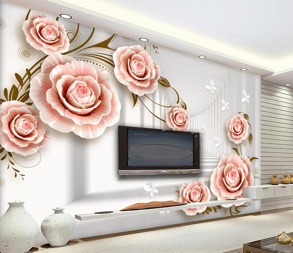 Fototapeta floralny różowy