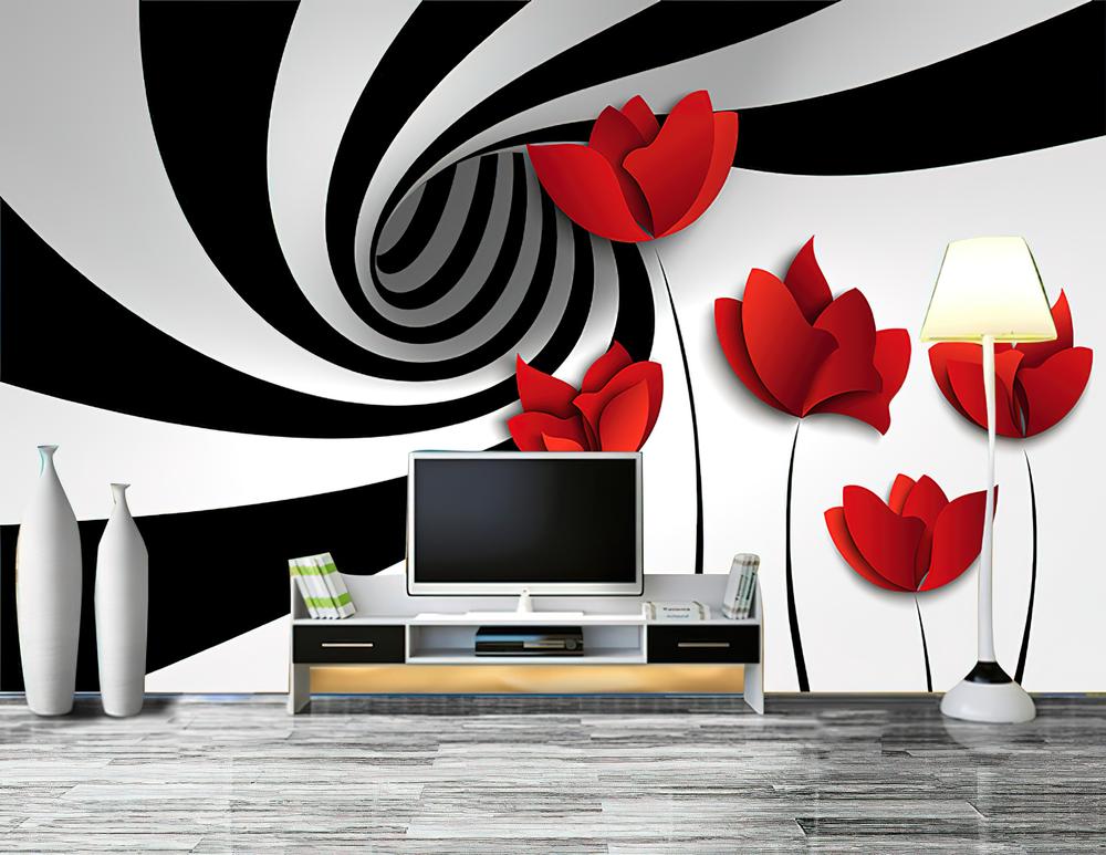 Fototapeta spiralna tulipany