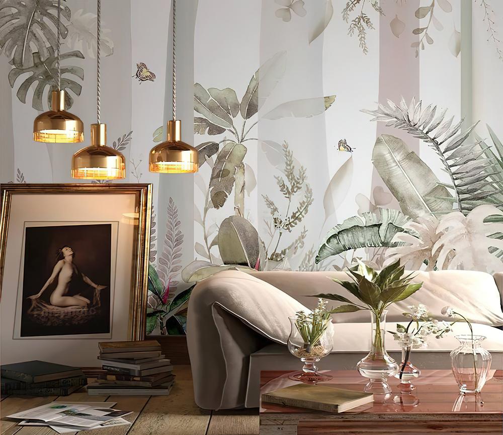 Fototapeta pionowe paski botaniczne