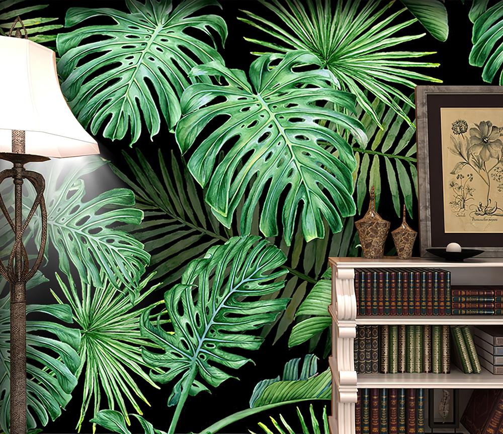 Fototapeta monstera czarne