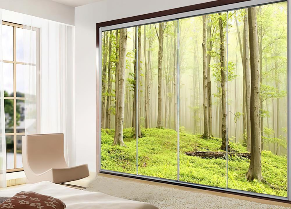 Fototapeta lasista mgła