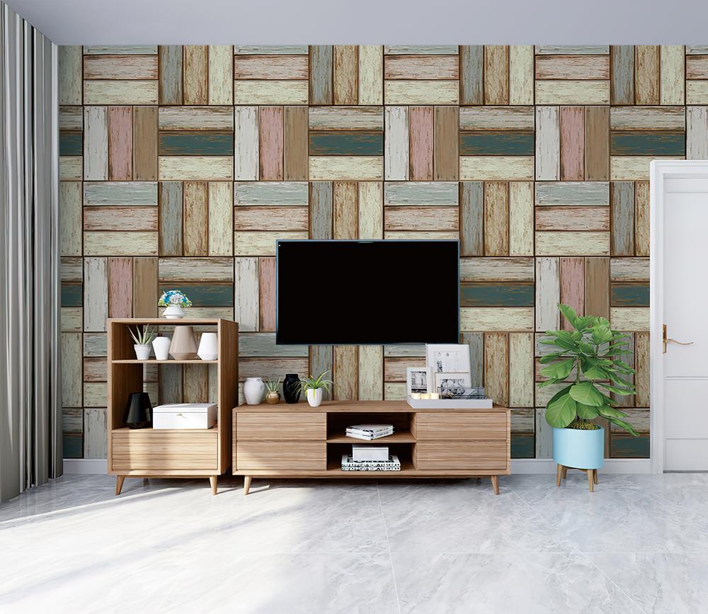 Fototapeta geometria drewna