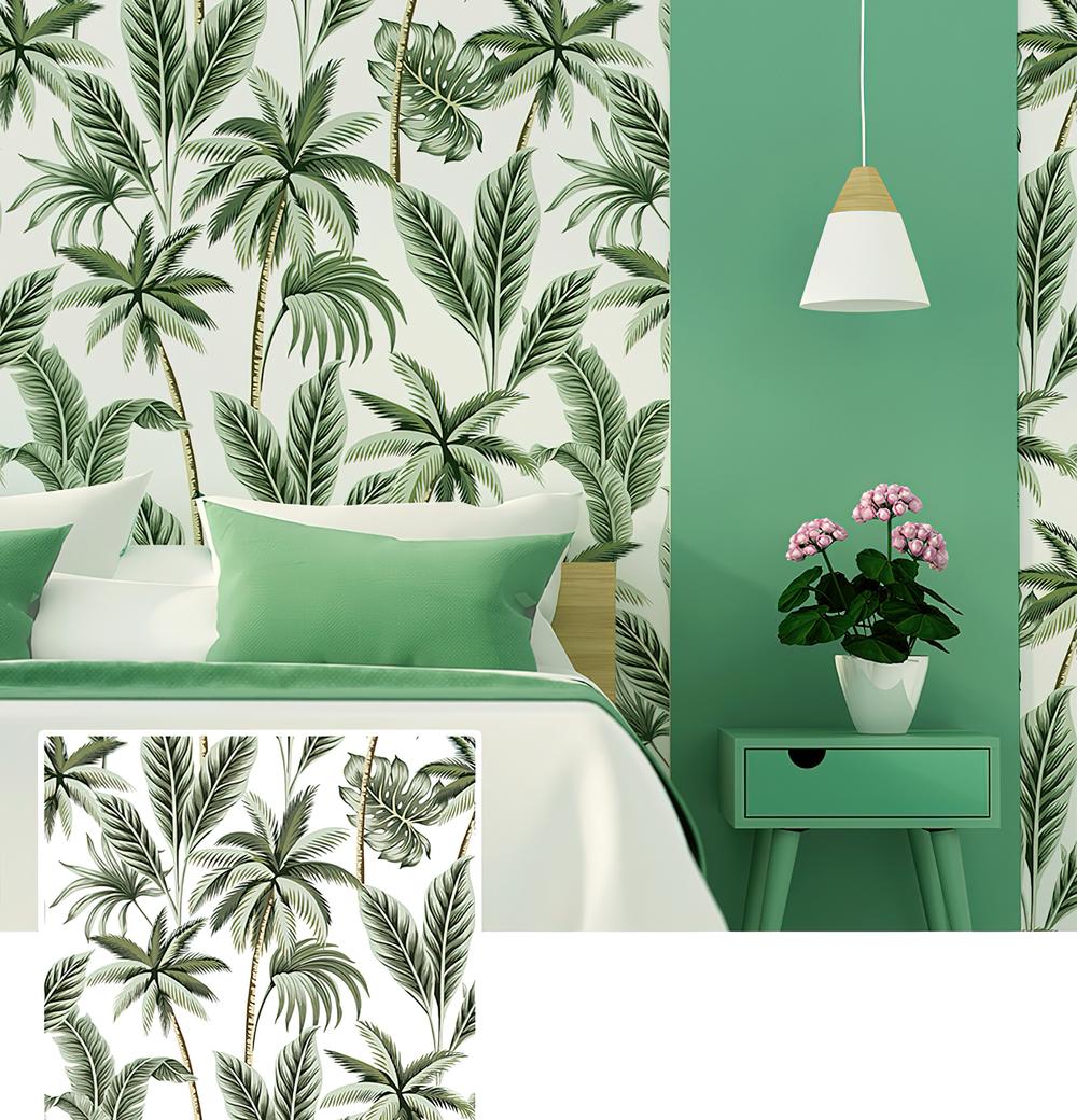 Fototapeta palmowe zielone