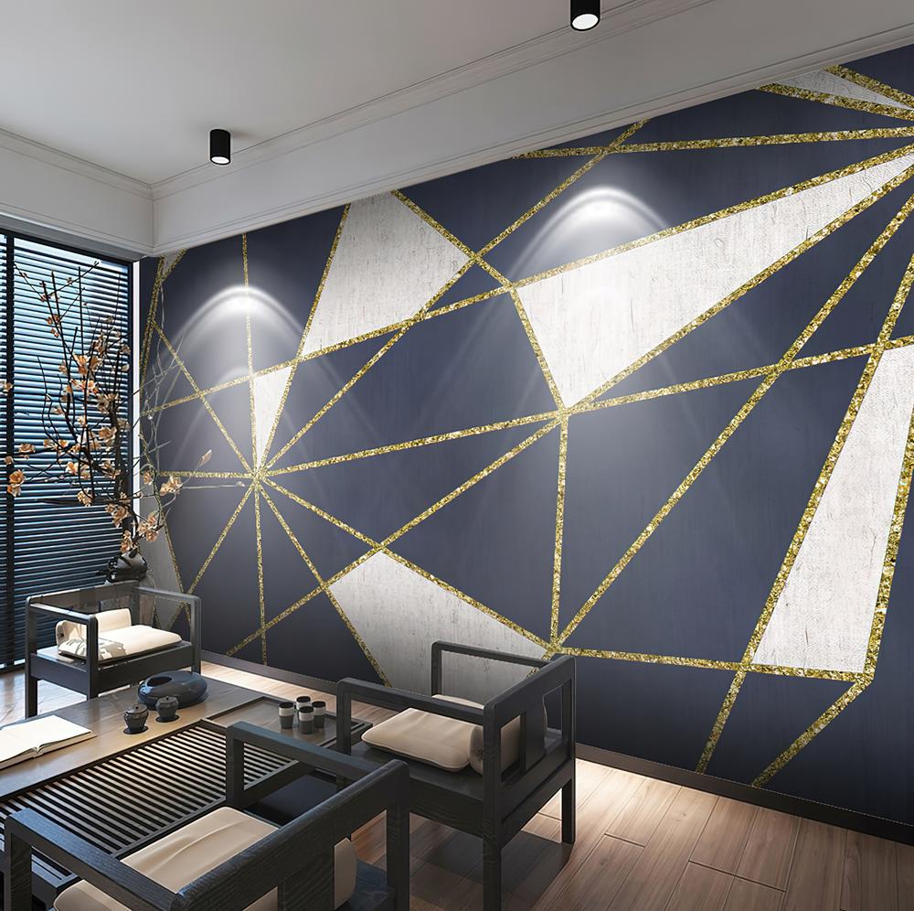 Fototapeta geometryczna niebieska