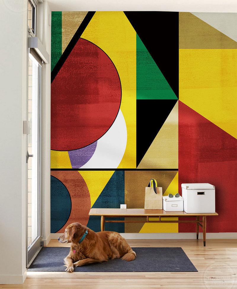 Fototapeta geometryczny wielokolorowy