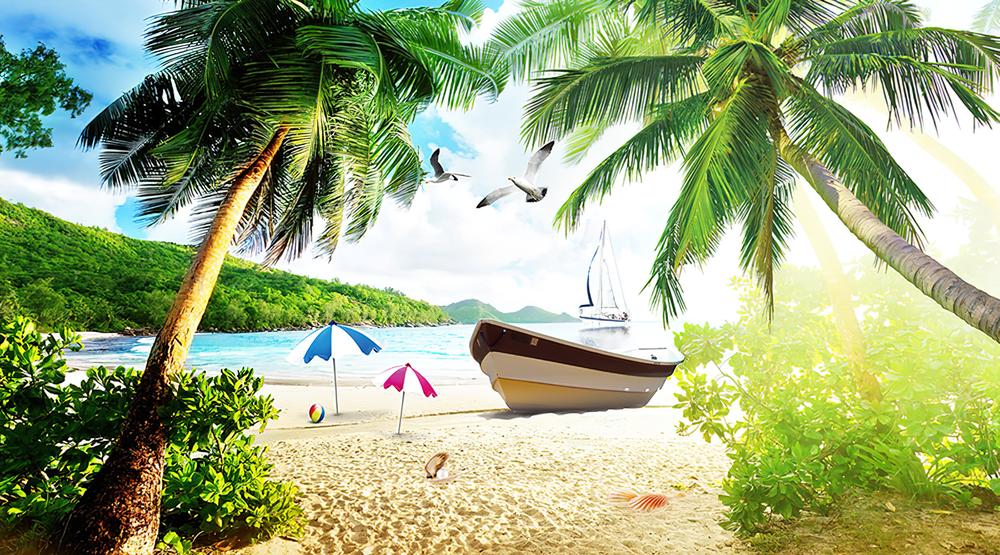 Fototapeta plażowy tropikalny