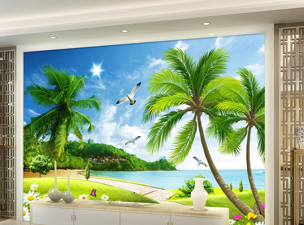Fototapeta palmowa plażowa