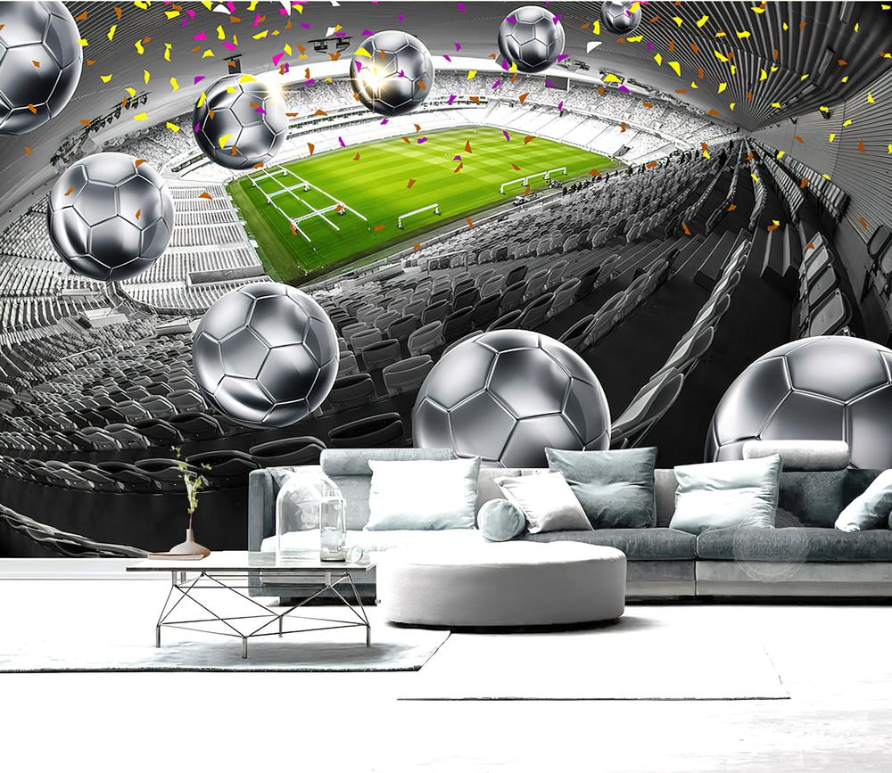 Fototapeta stadionowe kulki metaliczne