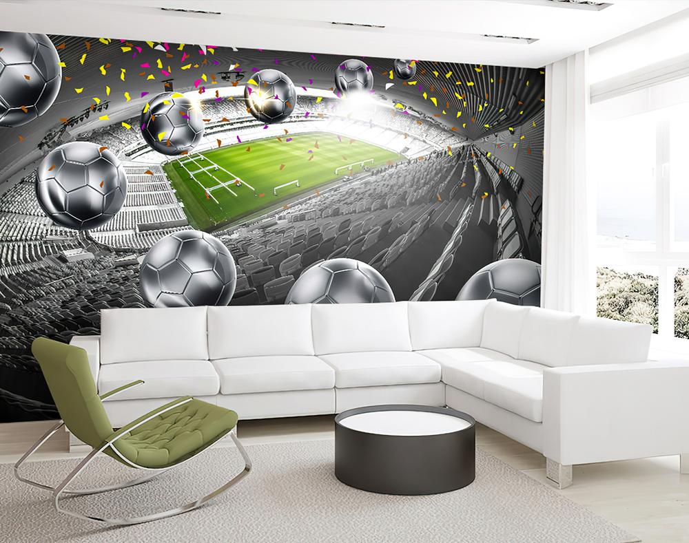Fototapeta stadionowe kulki metaliczne