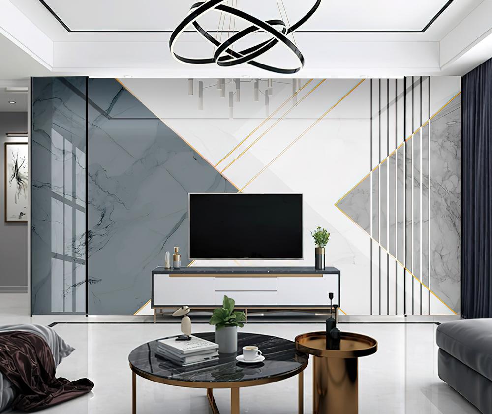 Fototapeta geometryczny szary biały