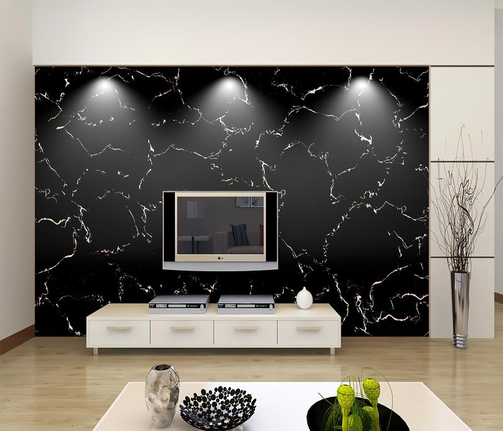 Fototapeta marbling czarna