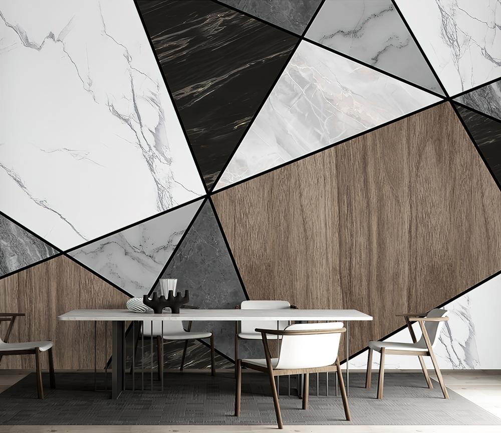 Fototapeta geometryczny marmurowy szary