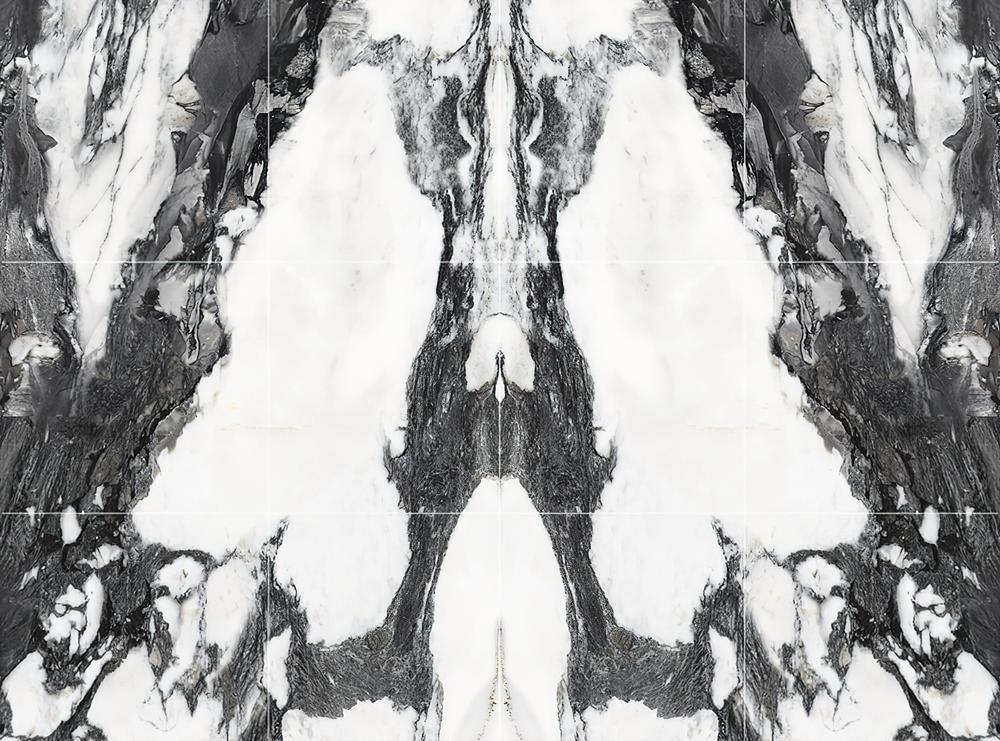 Fototapeta marmoidalna abstrakt czarno-biała